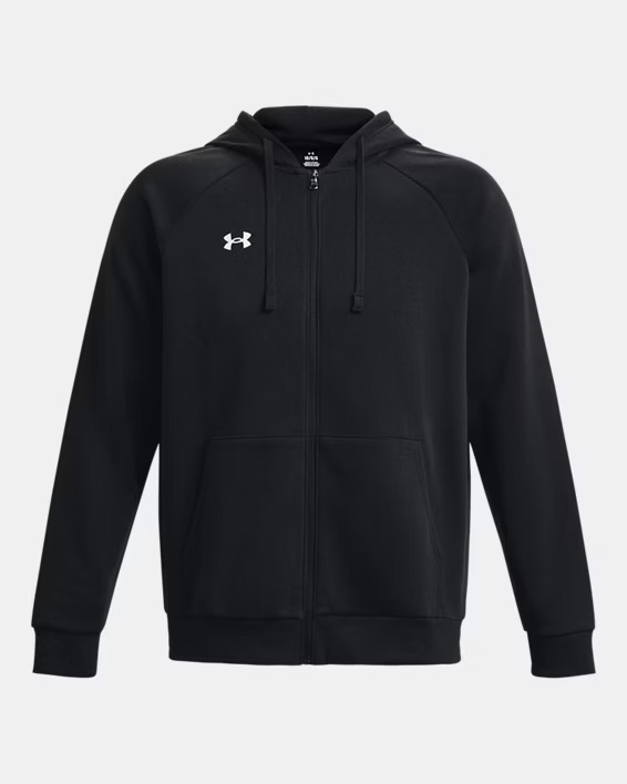 UNDER ARMOUR Felpa con cappuccio UA Rival Fleece Full-Zip da uomo