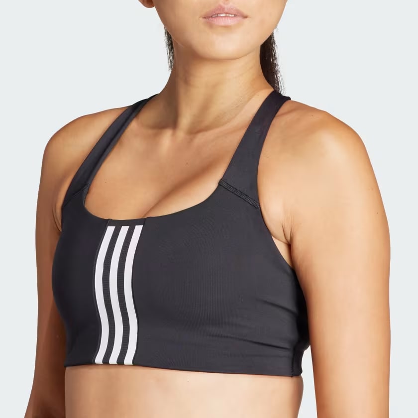 REGGISENO SPORTIVO POWERIMPACT TRAINING 3 STRIPES BLACK