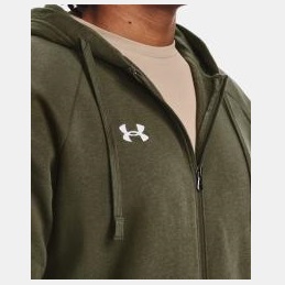 UNDER ARMOUR Felpa con cappuccio UA Rival Fleece Full-Zip da uomo