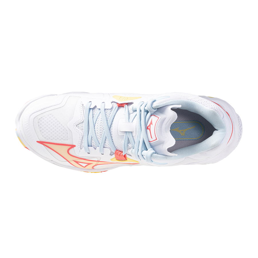 MIZUNO WAVE LIGHTNING Z8 MID WHITE CALYPSO CORAL PALE BANANA