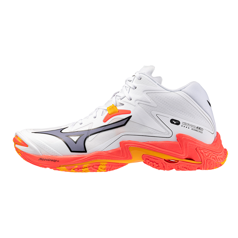 MIZUNO WAVE LIGHTNING Z8 MID WHITE FIERY CORAL2 CITRUS