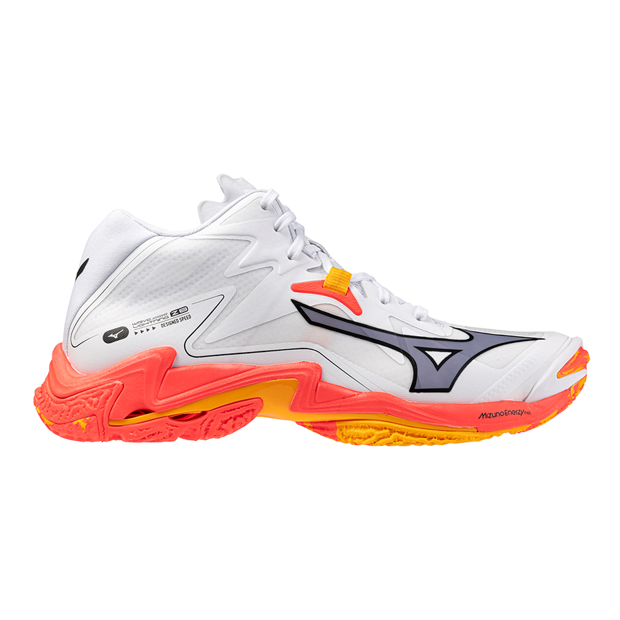 MIZUNO WAVE LIGHTNING Z8 MID WHITE FIERY CORAL2 CITRUS