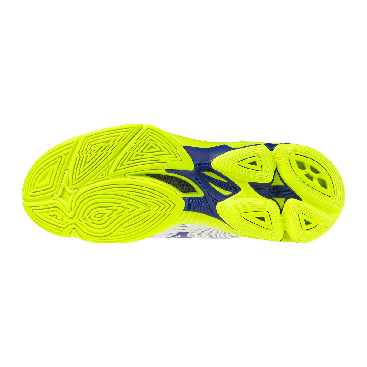 MIZUNO WAVE LIGHTNING PRO MID WHITE LIGHTY ELLOW DAZZLING BLU