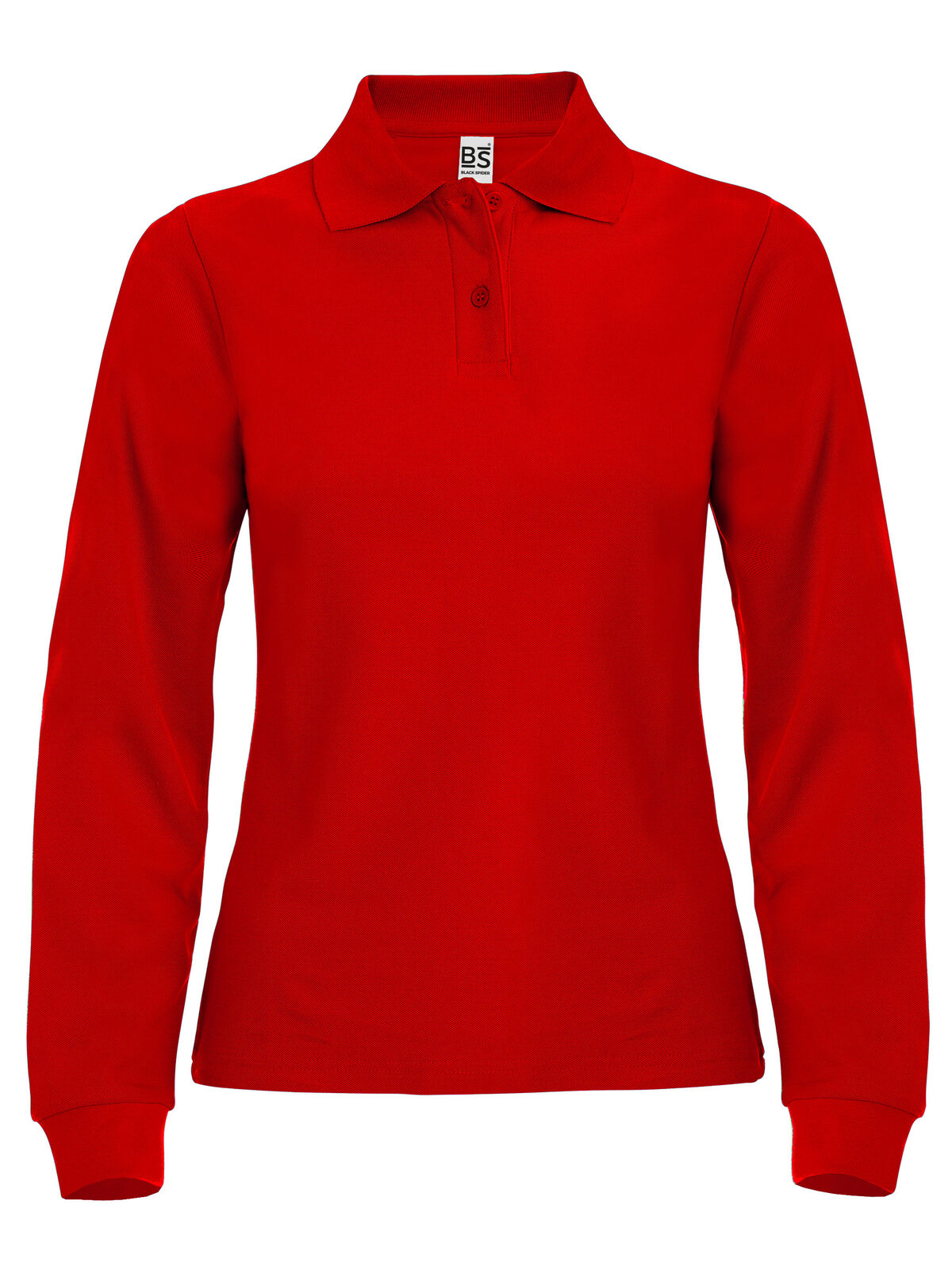 POLO MANICA LUNGA DONNA ROSSO