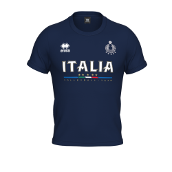 foto ERREA' NAZIONALE ITALIANA VOLLEY T-SHIRT EVO UNISEX BLU JR